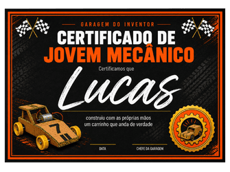 Certificado de Jovem Mecânico
